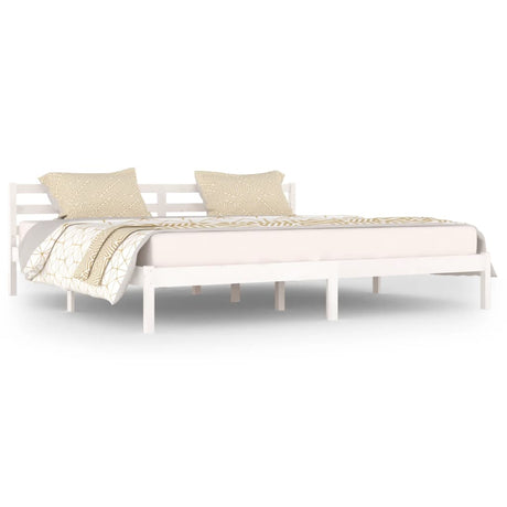 Bed Frame Without Mattress Solid Wood Pine 200X200Cm