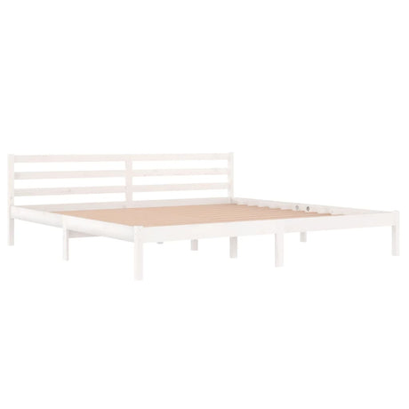 Bed Frame Without Mattress Solid Wood Pine 200X200Cm