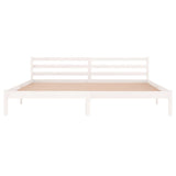 Bed Frame Without Mattress Solid Wood Pine 200X200Cm