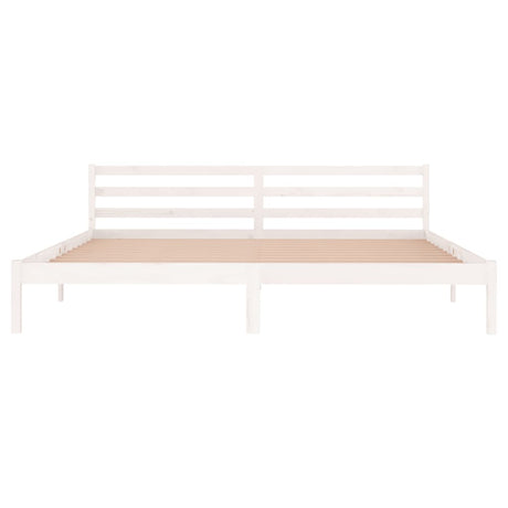 Bed Frame Without Mattress Solid Wood Pine 200X200Cm