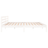 Bed Frame Without Mattress Solid Wood Pine 200X200Cm