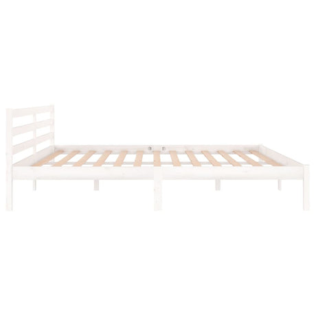 Bed Frame Without Mattress Solid Wood Pine 200X200Cm