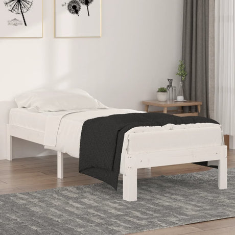 Bed Frame Without Mattress Solid Wood Pine 140X200Cm