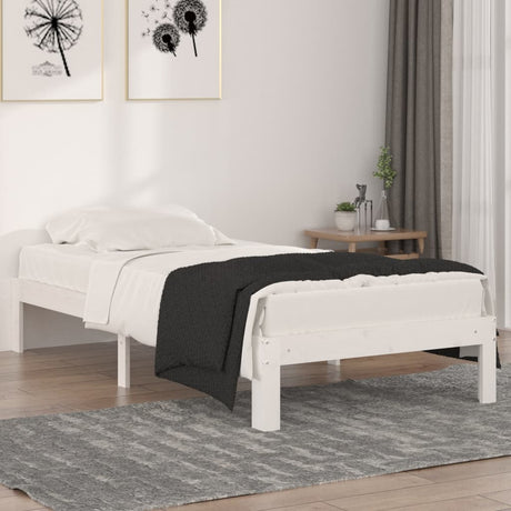 Bed Frame Without Mattress Solid Wood Pine 140X200Cm