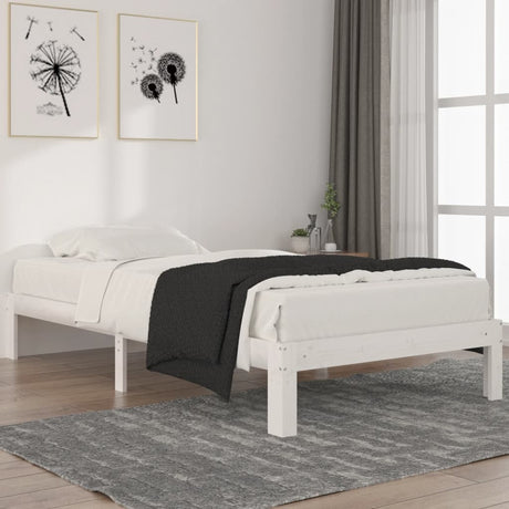 Bed Frame Without Mattress Solid Wood Pine 140X200Cm
