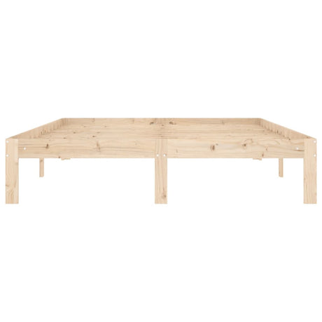 Bed Frame Without Mattress Solid Wood Pine 140X200Cm