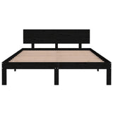 Bed Frame Without Mattress Solid Wood Pine 140X200Cm