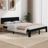 Bed Frame Without Mattress Solid Wood Pine 140X200Cm