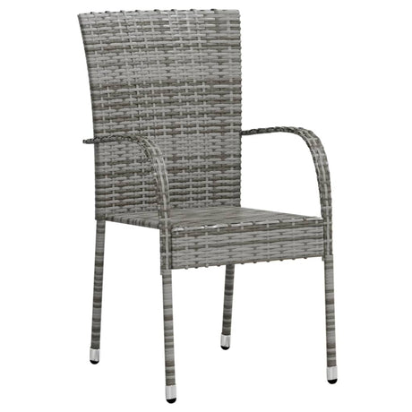 3 Piece Garden Dining Set Poly Rattan