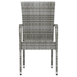 3 Piece Garden Dining Set Poly Rattan