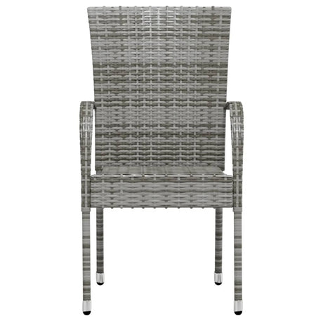 3 Piece Garden Dining Set Poly Rattan