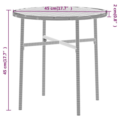 3 Piece Garden Dining Set Poly Rattan