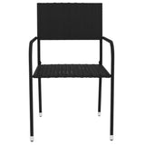 3 Piece Garden Dining Set Poly Rattan