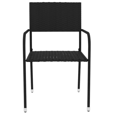 3 Piece Garden Dining Set Poly Rattan