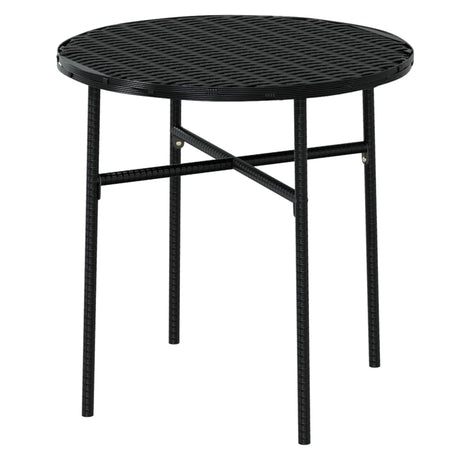 3 Piece Garden Dining Set Poly Rattan