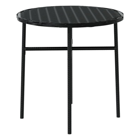 3 Piece Garden Dining Set Poly Rattan