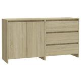 2 Piece Sideboard Engineered Wood