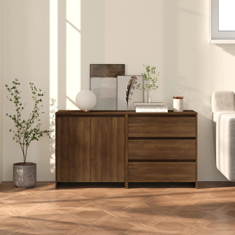 2 Piece Sideboard Engineered Wood