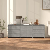 3 Piece Sideboard Engineered Wood