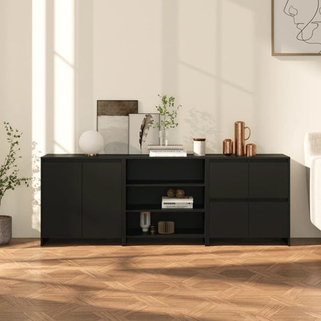 3 Piece Sideboard Engineered Wood