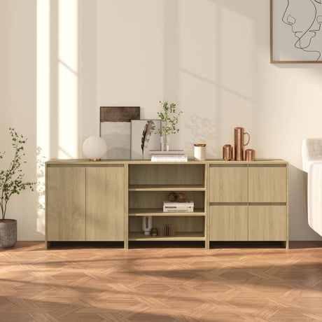 3 Piece Sideboard Engineered Wood