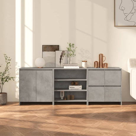 3 Piece Sideboard Engineered Wood
