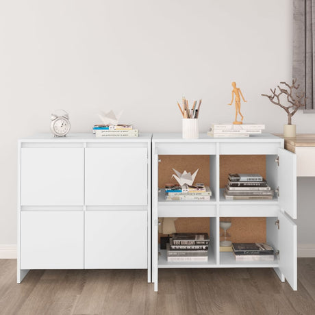 Sideboards 2 Pcs 70X41X75 Cm Engineered Wood