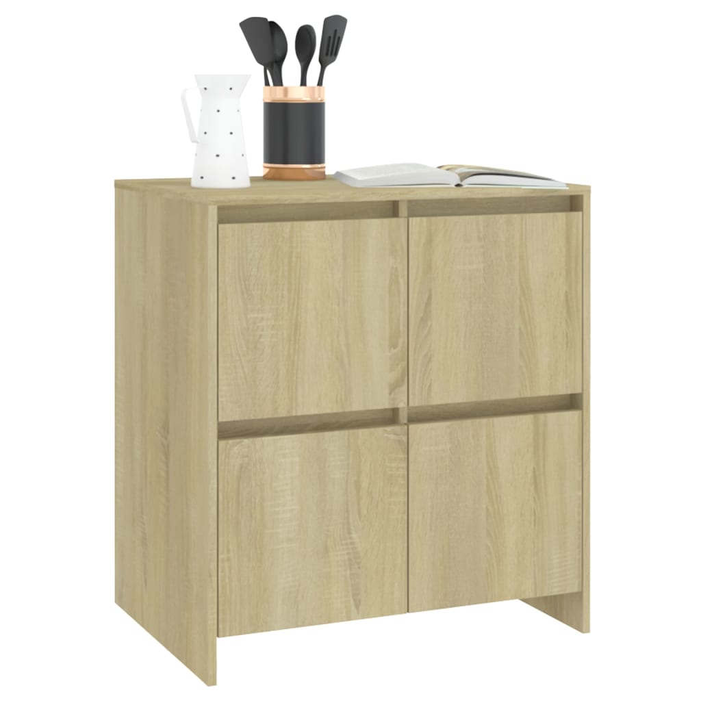Sideboards 2 Pcs 70X41X75 Cm Engineered Wood