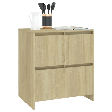 Sideboards 2 Pcs 70X41X75 Cm Engineered Wood