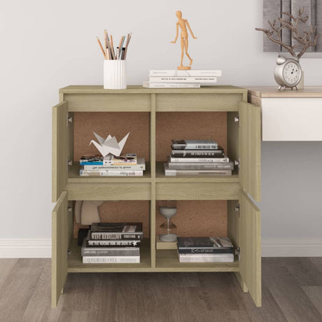 Sideboards 2 Pcs 70X41X75 Cm Engineered Wood