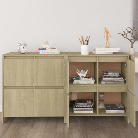 Sideboards 2 Pcs 70X41X75 Cm Engineered Wood