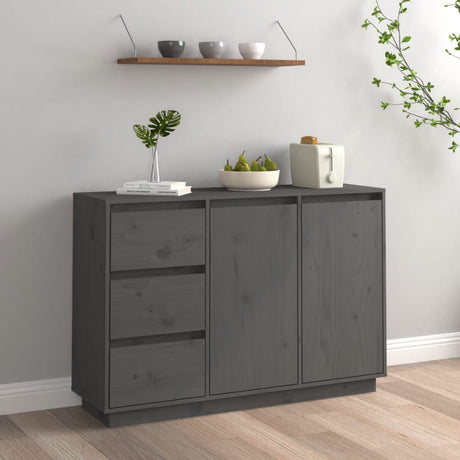 Sideboard 111X34X75 Cm Solid Wood Pine