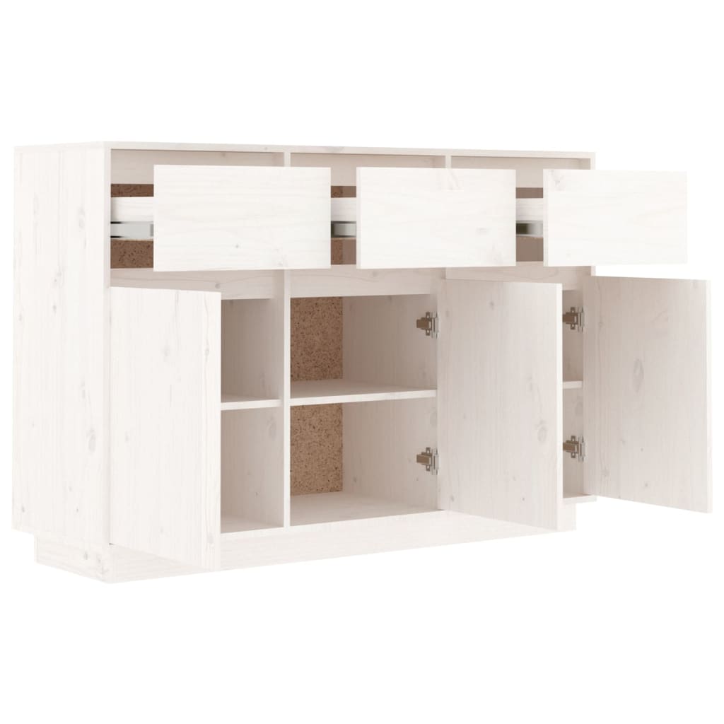 Sideboard 110X34X75 Cm Solid Wood Pine