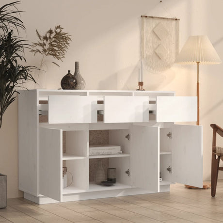 Sideboard 110X34X75 Cm Solid Wood Pine