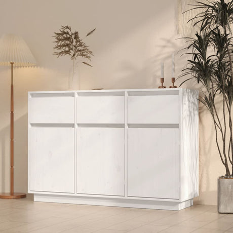 Sideboard 110X34X75 Cm Solid Wood Pine