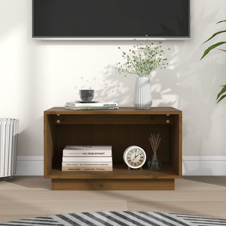 Tv Cabinet 60X35X35 Cm Solid Wood Pine