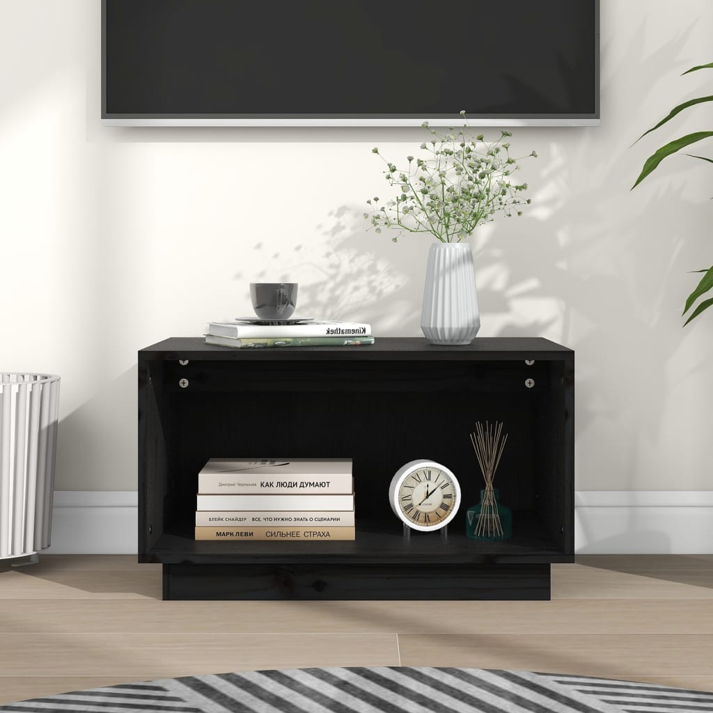 Tv Cabinet 60X35X35 Cm Solid Wood Pine