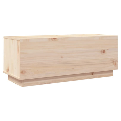 Tv Cabinet 90X35X35 Cm Solid Wood Pine
