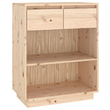 Console Cabinet 60X34X75 Cm Solid Wood Pine