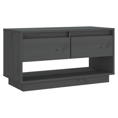 Tv Cabinet 74X34X40 Cm Solid Wood Pine