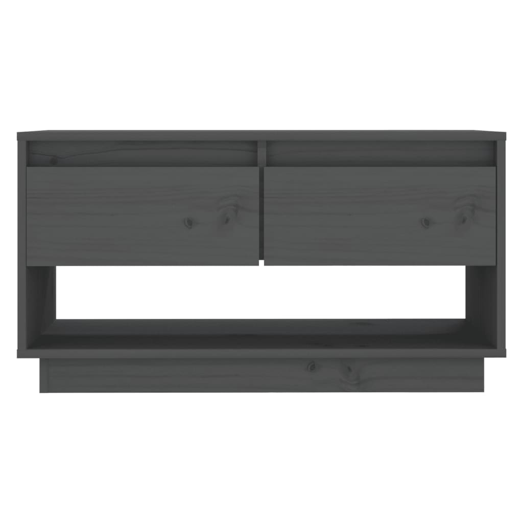Tv Cabinet 74X34X40 Cm Solid Wood Pine