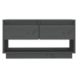 Tv Cabinet 74X34X40 Cm Solid Wood Pine