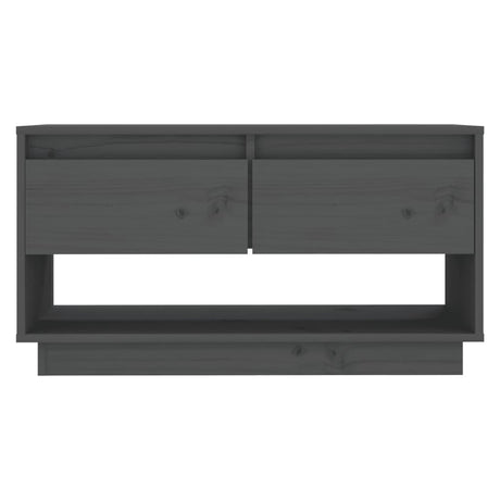 Tv Cabinet 74X34X40 Cm Solid Wood Pine