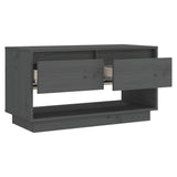 Tv Cabinet 74X34X40 Cm Solid Wood Pine