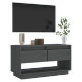 Tv Cabinet 74X34X40 Cm Solid Wood Pine