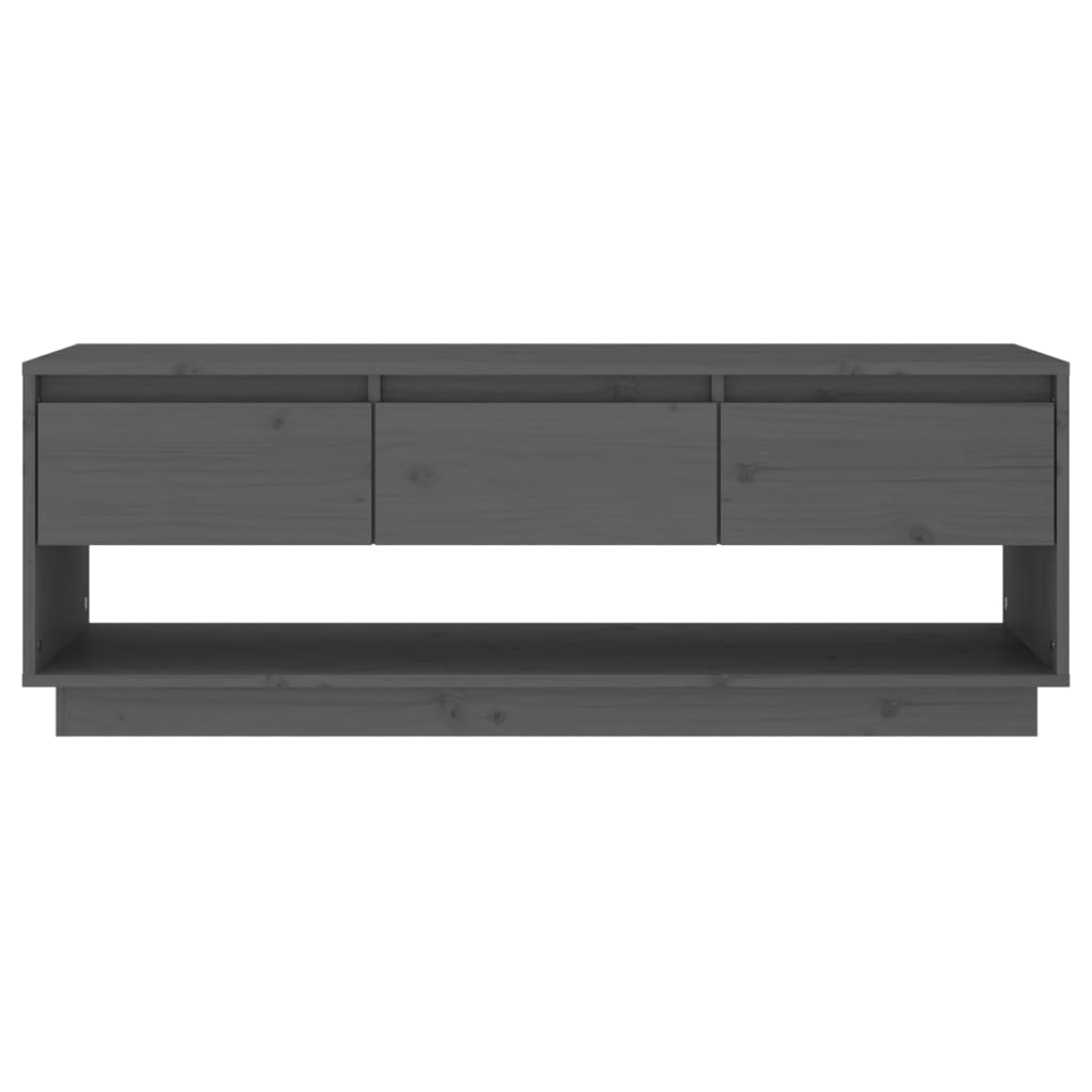 Tv Cabinet 110.5X34X40 Cm Solid Wood Pine
