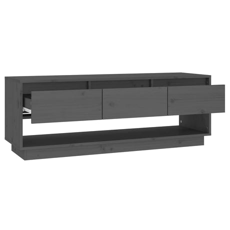 Tv Cabinet 110.5X34X40 Cm Solid Wood Pine