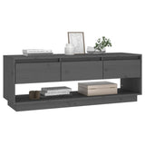Tv Cabinet 110.5X34X40 Cm Solid Wood Pine