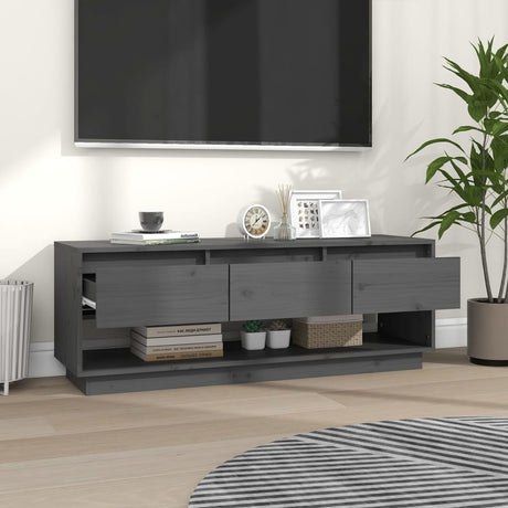 Tv Cabinet 110.5X34X40 Cm Solid Wood Pine