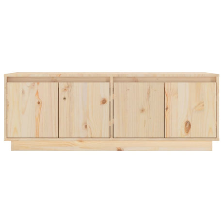 Tv Cabinet 110X34X40 Cm Solid Wood Pine